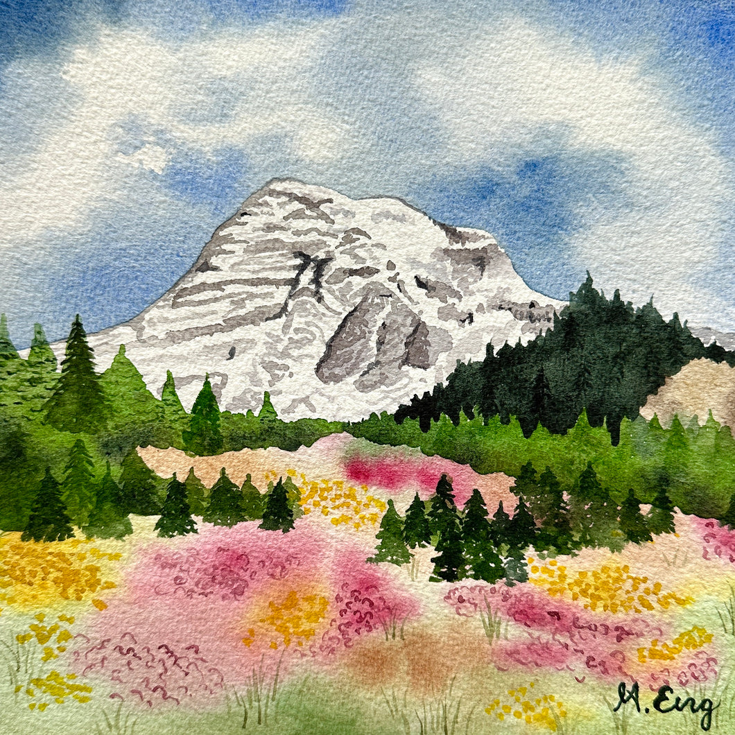 Mount Rainier in Autumn | 8 x 8